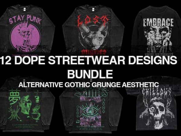 Alternative streetwear alt aesthetic y2k goth punk bundle t shirt ...