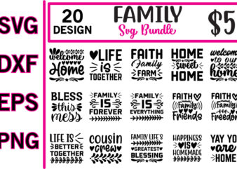 family svg bundle t shirt graphic design