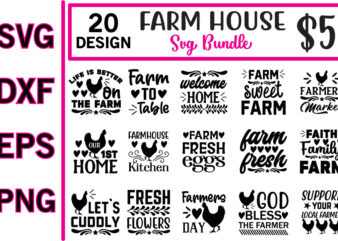 farm house svg bundle t shirt graphic design