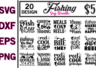 fishing svg bundle t shirt graphic design