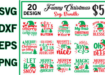 funny Christmas svg bundle