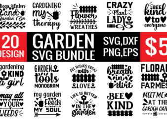 garden svg bundle t shirt design template