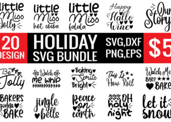 Holiday svg bundle graphic t shirt