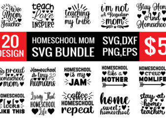 Homeschool Mom svg bundle graphic t shirt