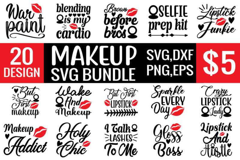 Makeup svg bundle