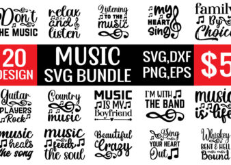 Music svg bundle