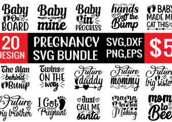 pregnancy svg bundle t shirt illustration