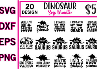 dinosaur svg bundle