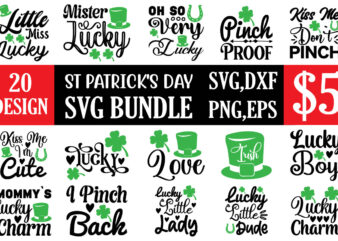 ST Patrick’s Day svg bundle