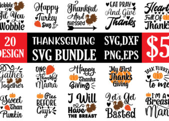 Thanksgiving svg bundle