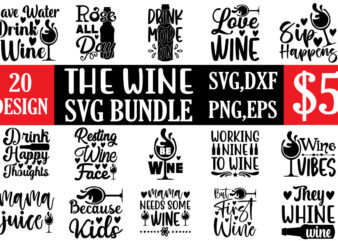 The Wine svg bundle