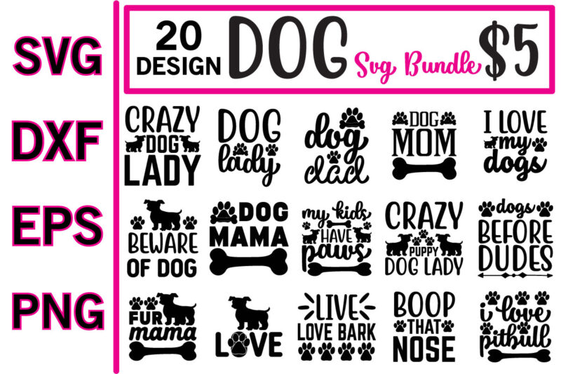 dog svg bundle