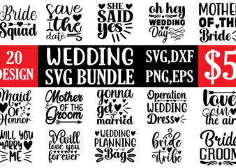 wedding svg bundle