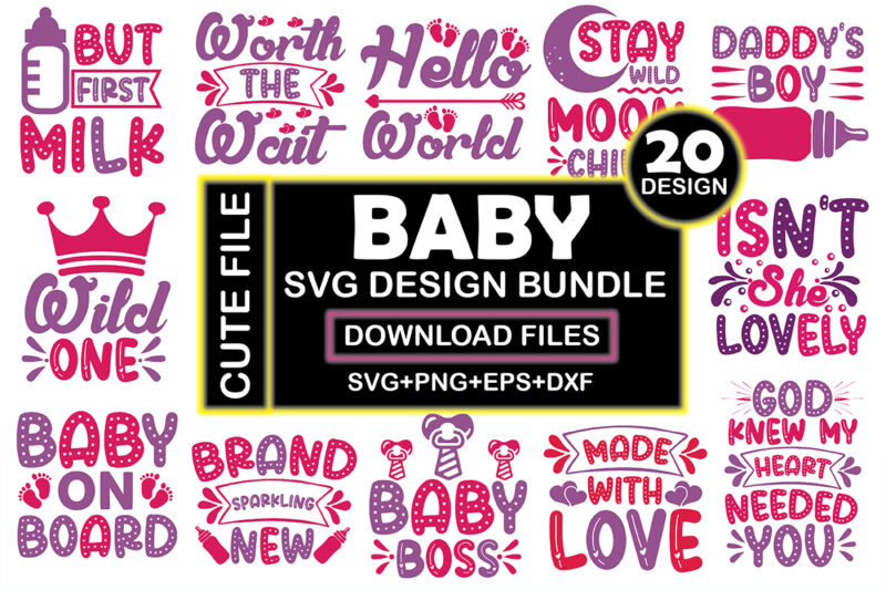 Baby Svg Design Bundle