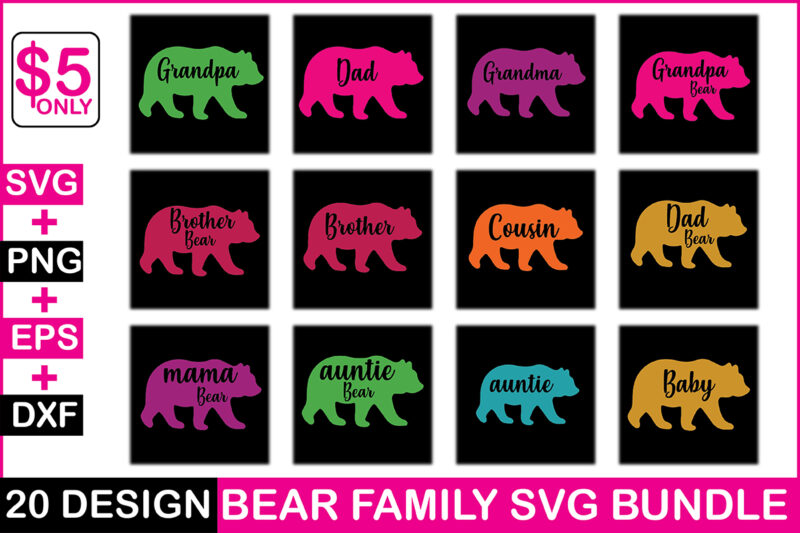 Bear Family Svg Bundle