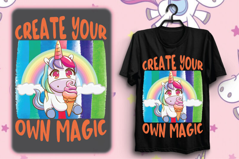 Unicorn T-shirt Design Bundle