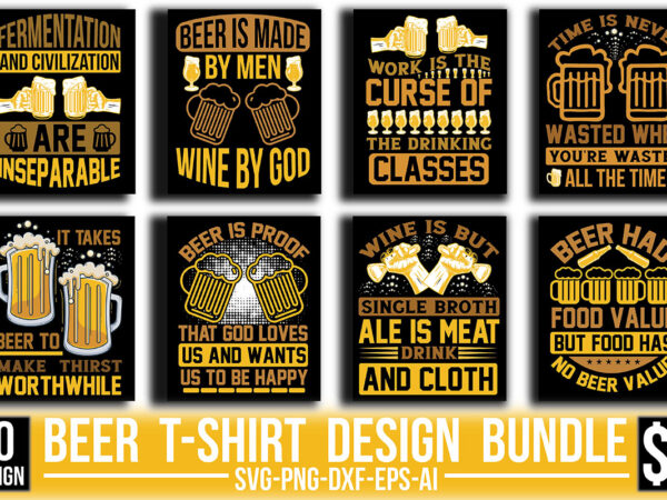 Beer t-shirt design bundle