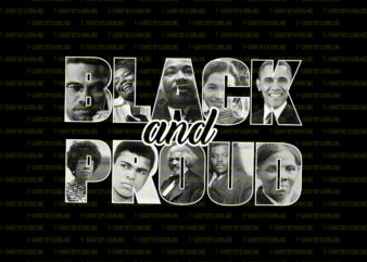 Black & Proud, Black Heroes, Black, T-Shirt Design for African Americans, Black Lives Matter, BLM, Africa