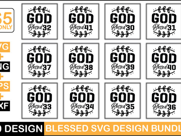 Blessed svg design bundle