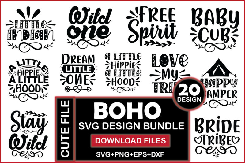 Boho SVG Design Bundle