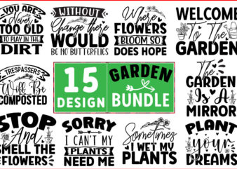 Garden SVG T shirt Design Bundle