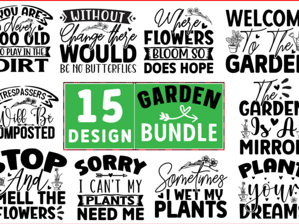 Garden svg t shirt design bundle