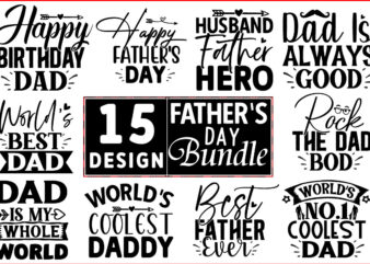 Father’s Day SVG Bundle t shirt graphic design