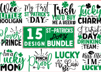 St Patrick’s SVG Design Bundle