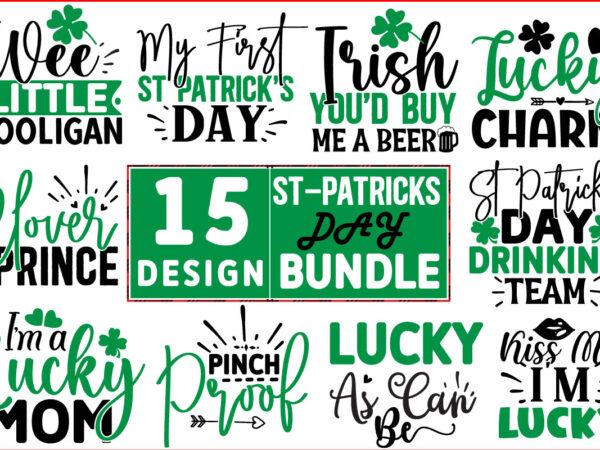 St patrick’s svg design bundle