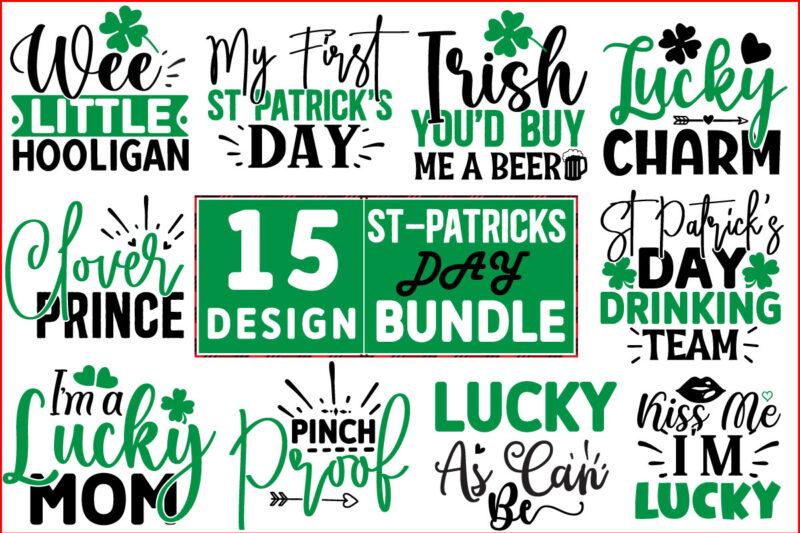 St Patrick’s SVG Design Bundle