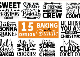 Baking SVG T shirt Design Bundle