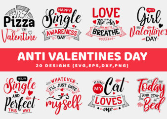 Anti Valentines Day SVG Bundle t shirt vector