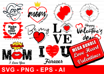 valentine t shirt design bundle, valentines day Svg t shirt designs bundle, love Heart Svg, love shirt designs bundle, valentine t shirt design bundle