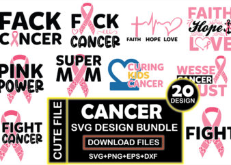 Cancer Svg Design Bundle