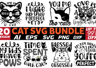 Cat Svg Design Bundle