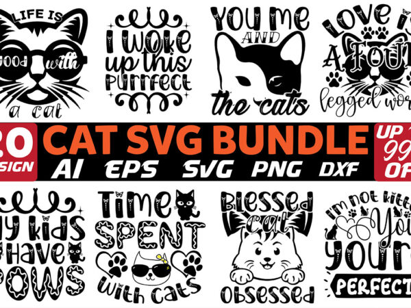 Cat svg design bundle
