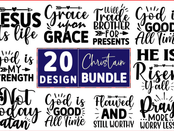Christian svg t shirt design bundle