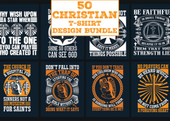 Christian T-Shirts Design Bundle