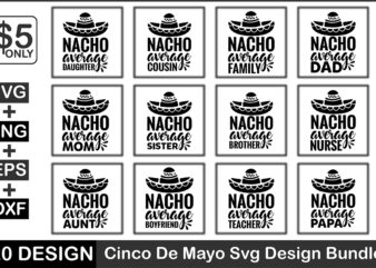 Cinco De Mayo Svg Bundle t shirt vector file