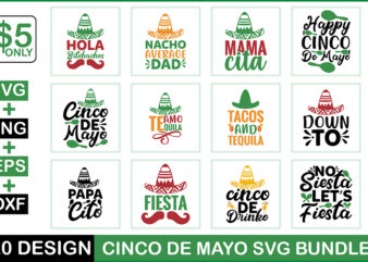 Cinco De Mayo Svg Bundle t shirt vector file