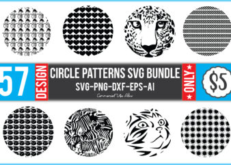 Circle Patterns Svg Bundle t shirt vector file
