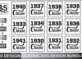 Classic Svg Design Bundle