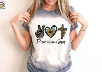 Peace Love Jesus T-Shirt Design
