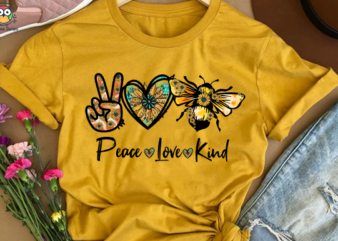 Peace Love Kind T-Shirt Design