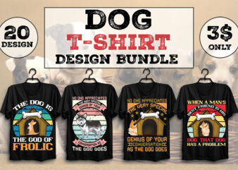 Dog T-shirt Design Bundle