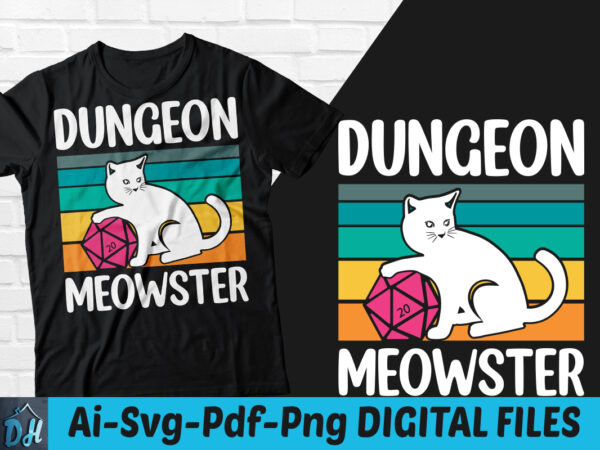 Dungeon meowster t-shirt design, dungeon meowster svg, cat tshirt, cat lover tshirt, cat dungeon meowster moonblood t shirt, funny cat tshirt, funny meowster tshirt, dungeon meow sweatshirts & hoodies