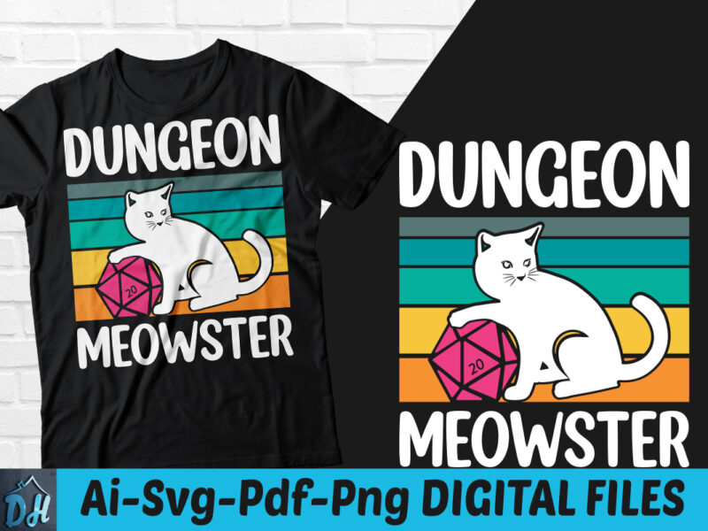 Dungeon meowster t-shirt design, Dungeon meowster SVG, Cat tshirt, Cat lover tshirt, Cat Dungeon Meowster Moonblood t shirt, Funny cat tshirt, Funny Meowster tshirt, Dungeon Meow sweatshirts & hoodies