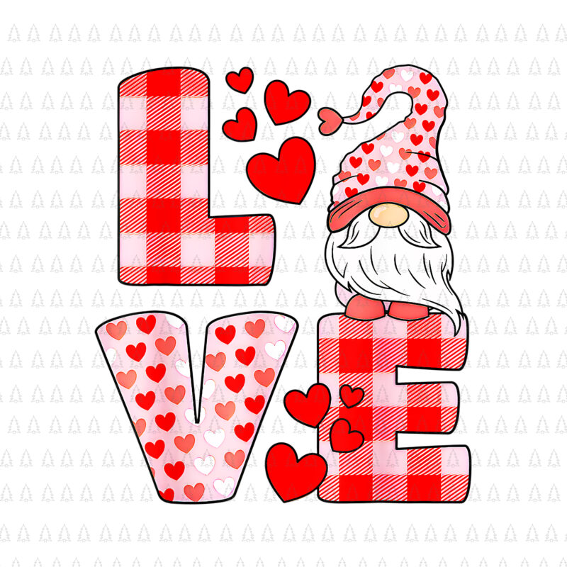 Love Gnome Png, Love Gnomes Heart Png, Gnome Png,