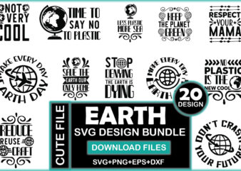 Earth SVG Design Bundle
