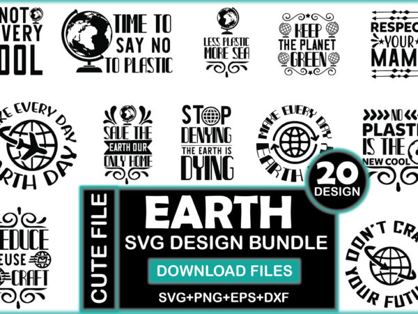 Earth svg design bundle